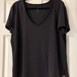 GAP Black Fitted Short Sleeve Tee Large